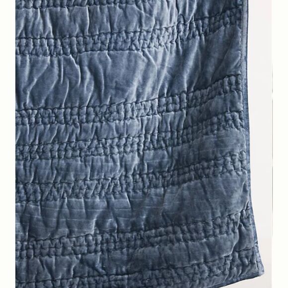 Anthropologie Lustered Velvet Alastair Twin Quilt - Picture 6 of 13